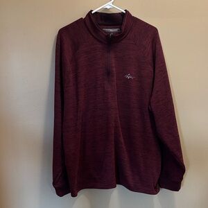Greg Norman Collection Burgundy Quarter-Zip Pullover